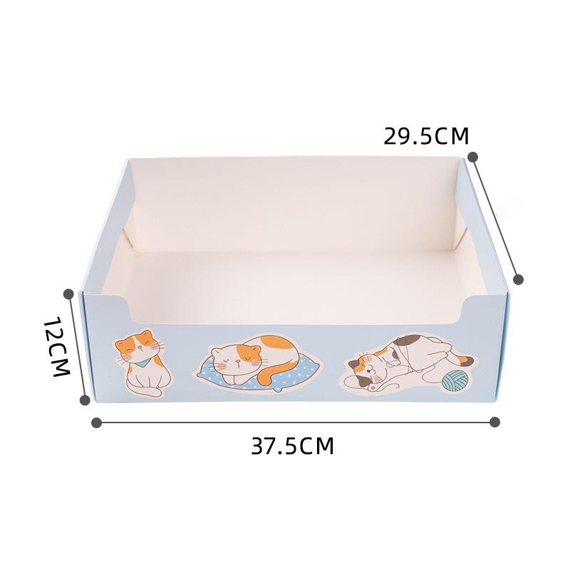 Складной вместительный портативный кошачий туалет для путешествий