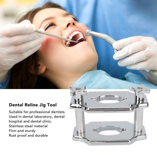 Dental Lab Pressing Tool Single Compress Stainless Steel Simple Dental Reline Jig Tool