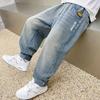 Детские джинсы Весенние корейские свободные брюки Повседневные брюки для мальчиков Весенне-осенние стили