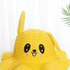 Moving Ears Rabbit Straw Hats Breathable Sun Hat Multifunctional Children's Hats  Summer Girls Boys
