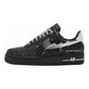 Nike Air Force 1 Abrasion Resistant Low top Skateboard Shoes Women's Black Gray HQ1180-001(Team352-)