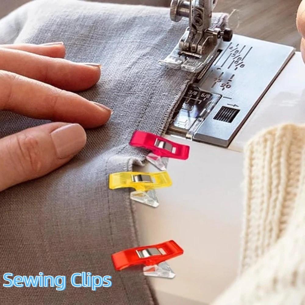 30PCS Assorted Colors Sewing Clips Plastic Crocheting Clips Mini Knitting Clips Crafting Tools