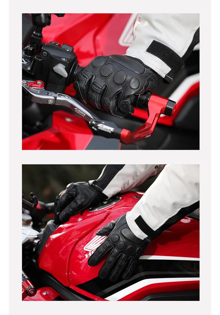 Ретро Мотоперчатки Harley из Коровьей Кожи Dennis - Защита от Падений, Дышащие, Сенсорный Экран, Всесезонные
