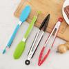 1 Pcs Silicone Food Clip Home Kitchen Stainless Steel Heat-resistant Clip BBQ Barbecue Clips Steak Fried Fish Bread Clips