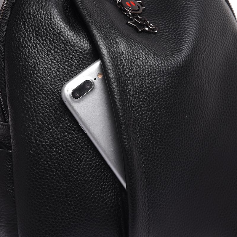 Рюкзаки из натуральной кожи для женщин Водонепроницаемый рюкзак большой вместимости Модные сумки