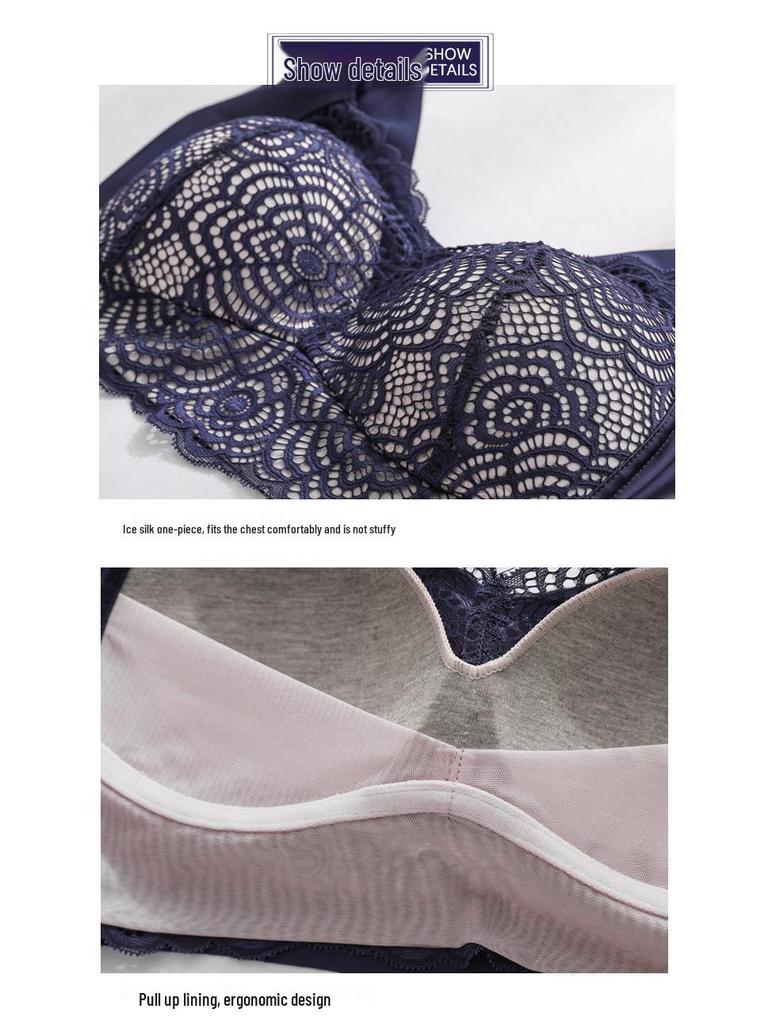 Кружевной спортивный бюстгальтер без косточек большого размера - Жилет-топ