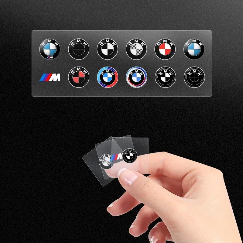 2025 For BMW M X3 X5 X6 Car Steering Wheel Badge Stickers Car Door Handle Label Decal For BMW 50th M E46 E39 E90 E60 F10 E34 E3