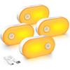 Lyridz Rechargeable Battery Night Light with Motion Sensor, 4-Pack