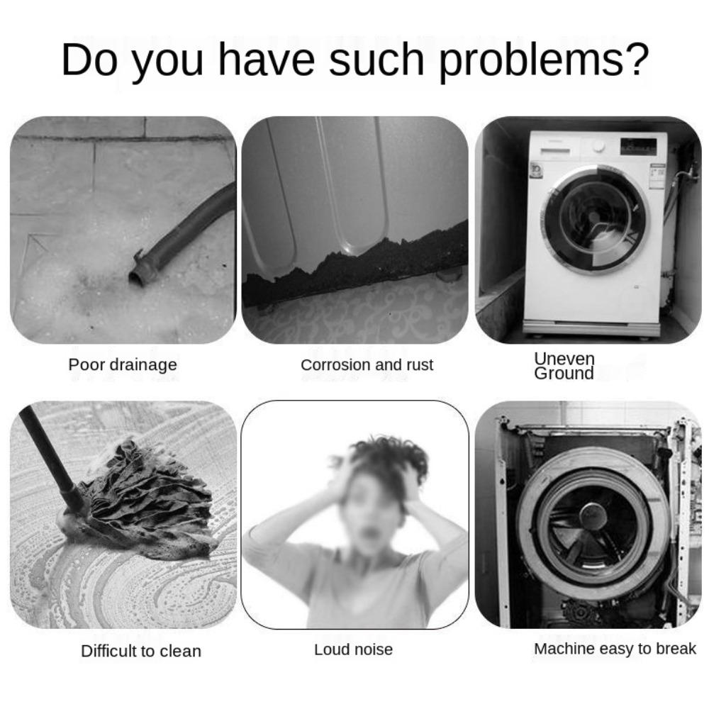 Lifting Holder Slipstop Washing Machine Rubber Mat Refrigerator Support Feet Pad Dampers Stand