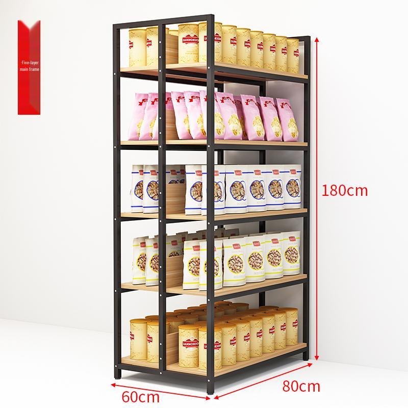 Multilayer Double-Sided Display Rack for Snacks, Drinks & Stationery