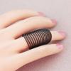Men Couple Threaded Spring Ring Finger Buckle Korean Style Finger Ring Women Jewelry Accessories