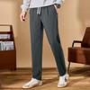 FAPAI Мужские повседневные брюки из тенселя и хлопка с эластичной талией