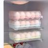 15 Ячеек Коробка для Хранения Яиц Лоток-Контейнер для Яиц из ПП с Крышкой Выдвижной Ящик для Холодильника Отсек для Хранения Стойка-Подставка для Яиц