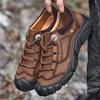 FashionMen's Shoes Spring New High Quality Casual Hiking Luxury Sneakers Men Genuine Leather Outdoor Climbing Trekking Footwear Male