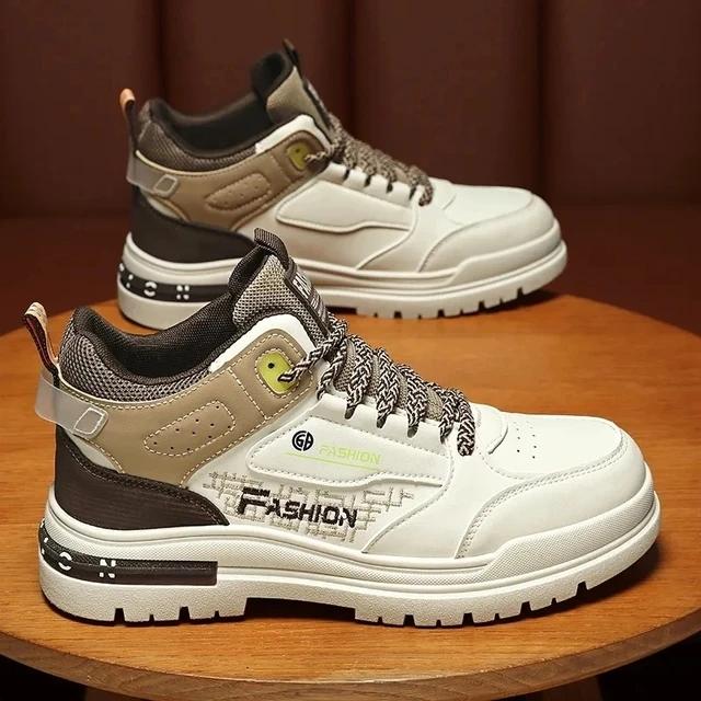 2024 Новые мужские дышащие кроссовки для бега на открытом воздухе, нескользящие, удобные, высокие, повседневные туфли, дизайнерская обувь на платформе, Zapatillas