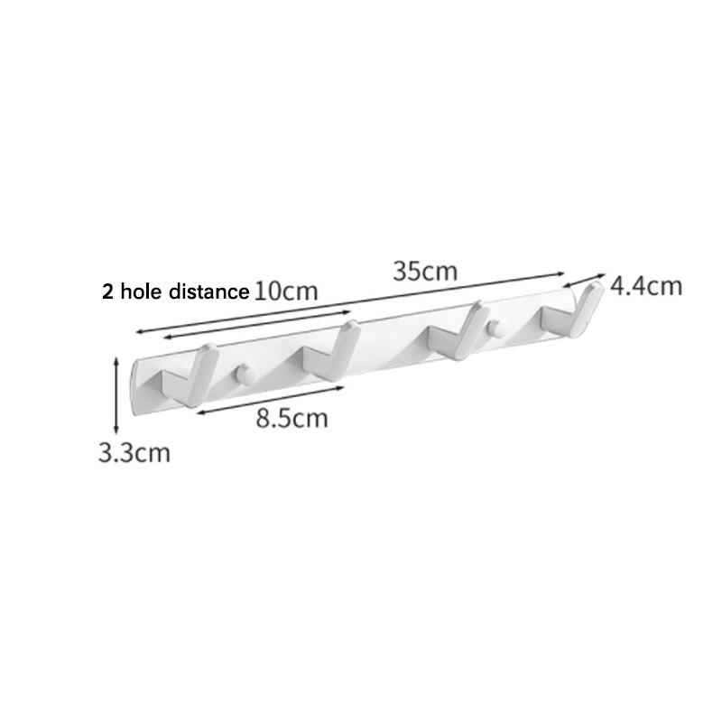 Алюминиевый крючок для халата, матовый золотой, белый, черный, креативный, 3, 4, 5, 6 рядов, настенный крючок для ванной, кухни, домашнего декора, держатель для ключей для полотенец