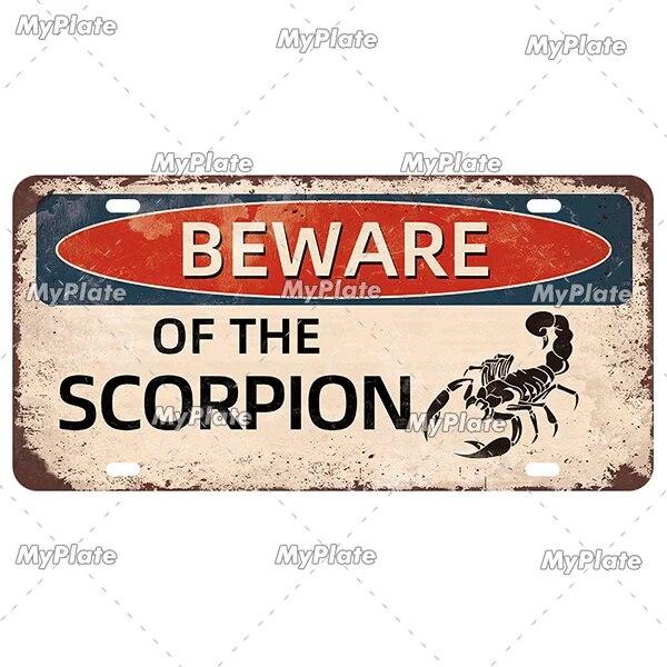 [MyPlate] Ретро Остерегайтесь животных, номерной знак, предупреждающий жестяной знак, металлический знак, табличка, украшение для дома, магазин, бар, паб, плакат, металлическая стена