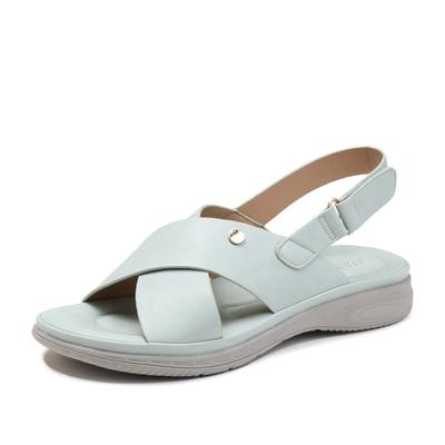 Богемные сандалии на плоской подошве женские летние новые простые с задним ремешком на танкетке для путешествий и отпуска, наступающие в дерьмо, повседневная обувь