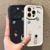 Милый принт астронавта ТПУ мягкий матовый чехол для телефона iPhone 16 Pro Max 15 14 Pro 13 12 11 XS XR 8 7 однотонный ударопрочный защитный объектив задняя крышка