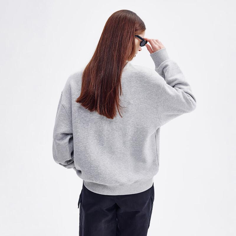 NVG·YOUNG Women's Pure Cotton Casual Drop-Shoulder Sweatshirt