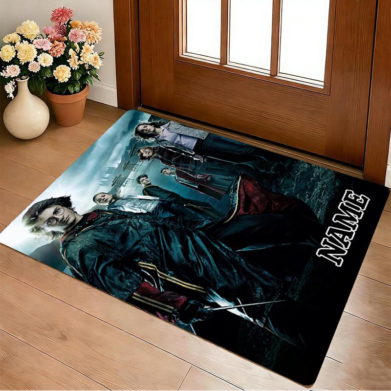 Custom Name Owl Magic Living Room Non-Slip Area Rug Soft Carpet for Bedroom Kids Playroom Sofa Office Home Decor Doormat