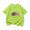 Kids Cotton T Shirt Cute Peeking Otter Print Crew Neck Short Sleeve Tee Casual Breathable Boys Girls Summer Tops