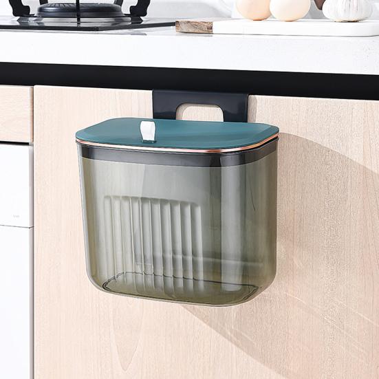 Прочный несущий подвесной мусорный бак большого калибра с крышкой, пробивая свободную кухню, настенный мусорный бак большой емкости, товары для дома