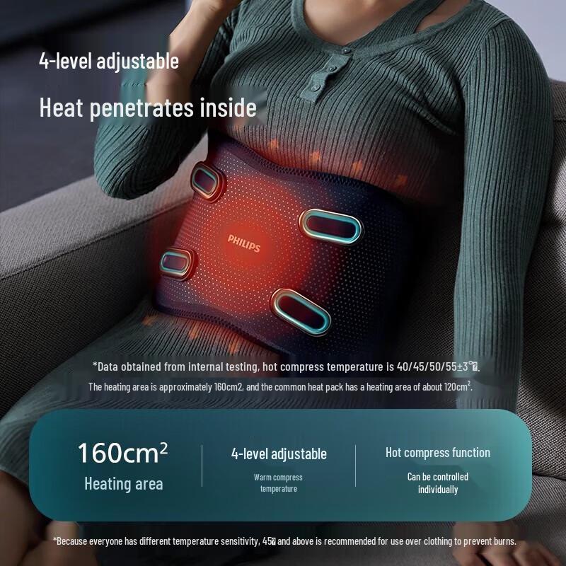 Philips Wireless Waist Massager with Heat and Cold Therapy CN plug (adapter included)