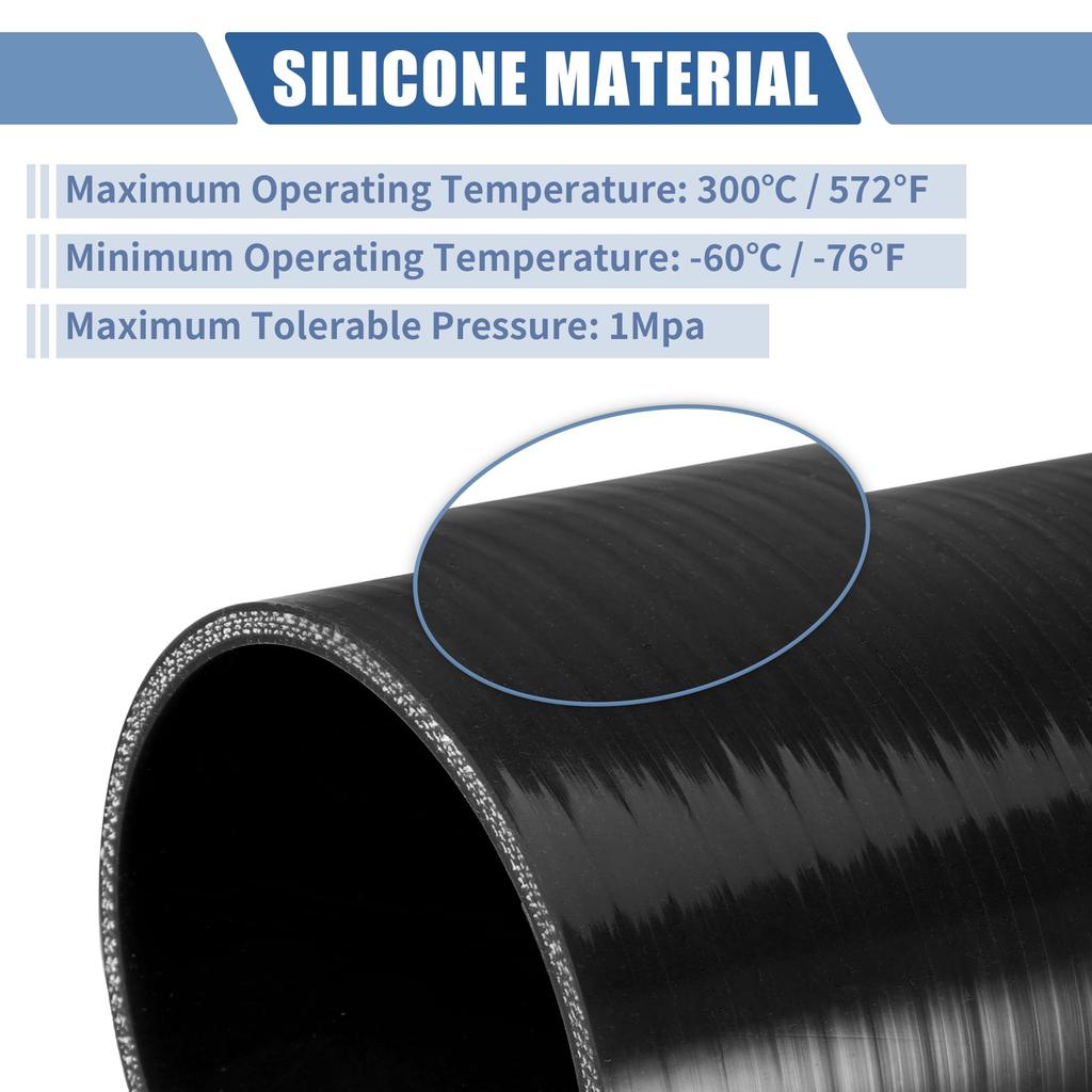 X AUTOHAUX Silicone Hose Silicone Pipe Radiator Hose 1 Piece Inner Diameter 0.9 Inch