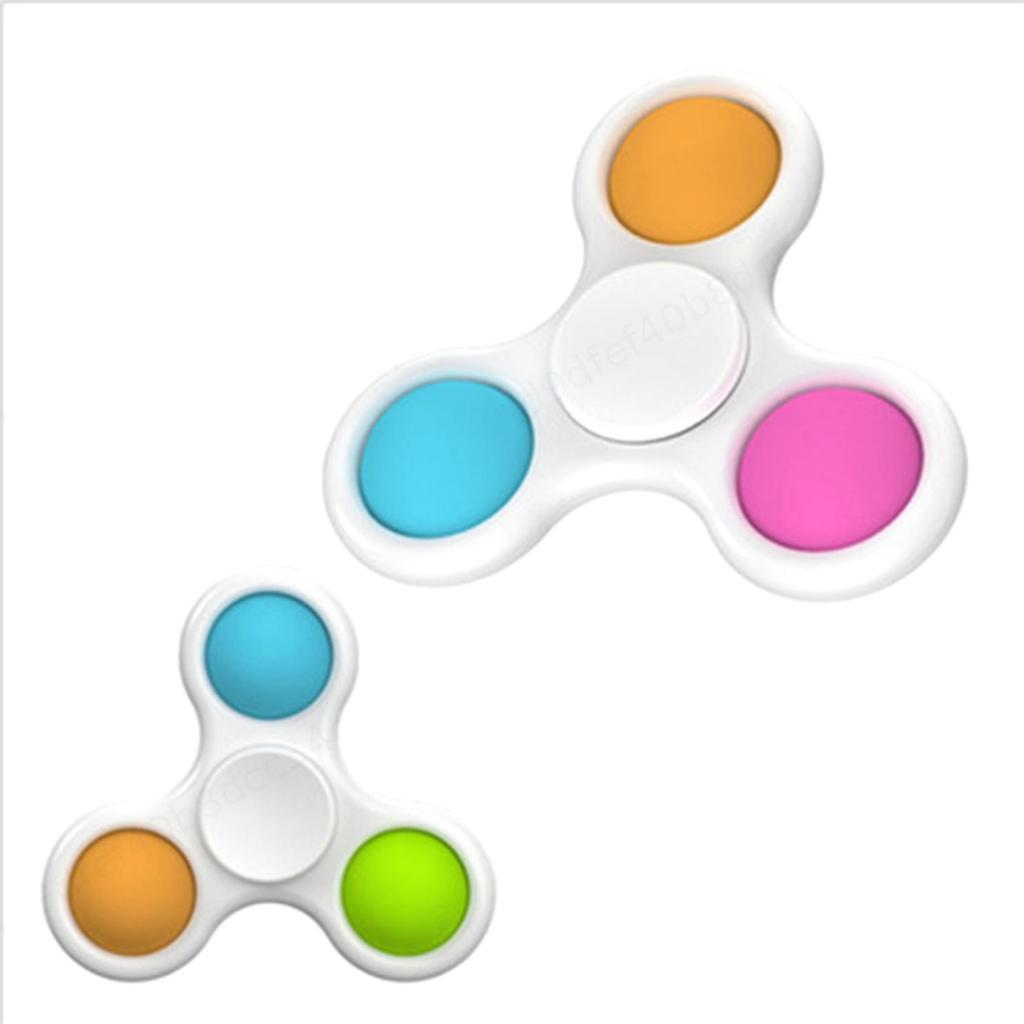 Fidget Toys Fidget Sensory Pop It Toy Push Pop Bubble Key Chain Spinner Simple Dimple Popit Fidget