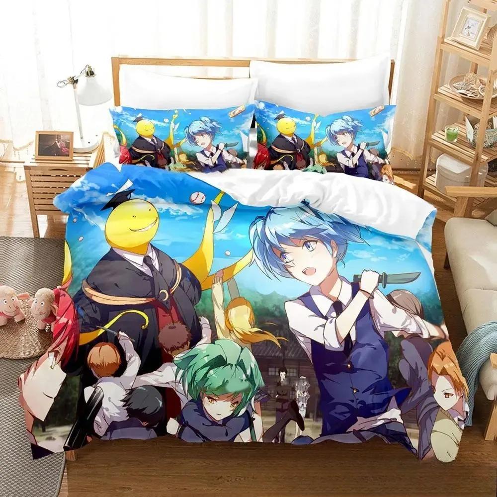 Anime Assassination Classroom KoroSensei Bedding Collection Boys Girls Twin Queen King Size Duvet Cover Pillowcase Bed Boys Adult