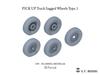 ET Model 1/35 Modern Pickup Truck Weight-Deforming Tire Set Type 1 (for Meng Models) Plastic Model Parts P35-162 (Military Vehicle)