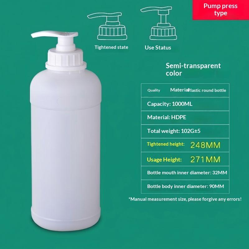 Laundry Detergent Bottle 250Ml-2L Disinfectant Water Hand Washing Hydraulic Pump Dispenser Empty Plastic Hdpe Lotion Container