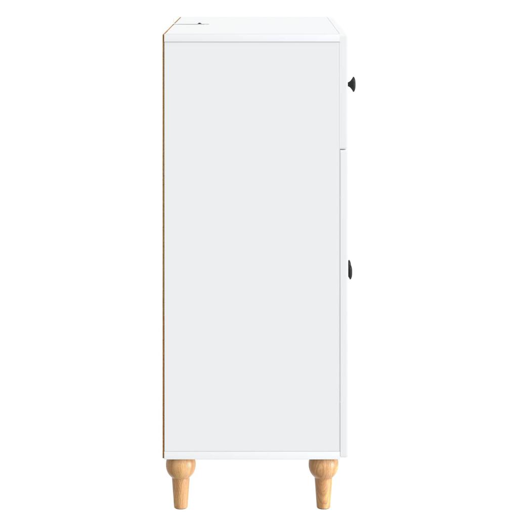 Sideboard with Drawers White 66 x 34.5 x 90 cm Particleboard