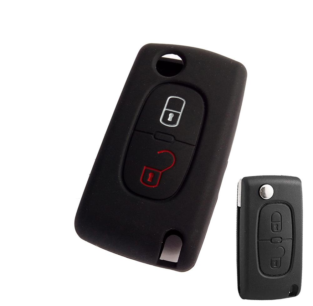 Силиконовый чехол для ключа для Citroen C1 C2 C3 C4 C5 C6 C8 Picasso Xsara Для Peugeot 107 206 308 307 3008 508 5008 Крышка для брелока дистанционного управления