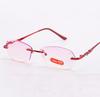 Clara Diamond Cut Rimless Reading Glasses Women Men Ultralight Anti Blu Ray Anti Fatigue +0.75 +1 +1.25 +1.5 +1 75 +2 To +4