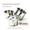 Коммерческие миски для специй из нержавеющей стали с крышками (10-Pack)