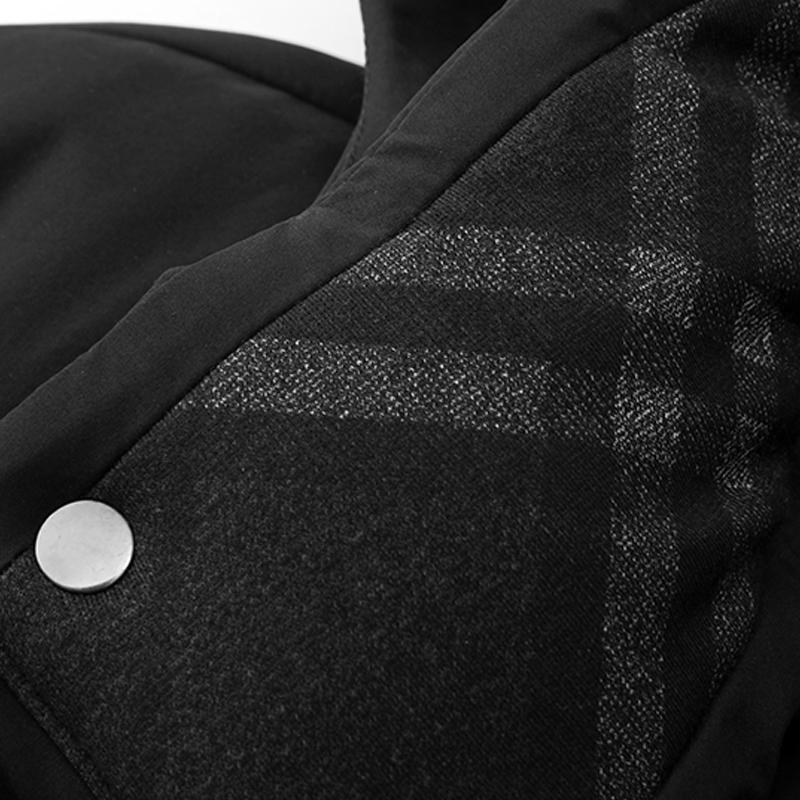 Зимние пуховики для мужчин, повседневные пуховики для мужчин среднего возраста, зимние толстые теплые черные парки с капюшоном