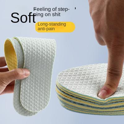 2 пары латексных стельок, артефакт для босых ног, женский, с мягкой подошвой, удобный, спортивный, амортизирующий, летний, для мужчин, дезодорант, поглощающий пот, дышащий