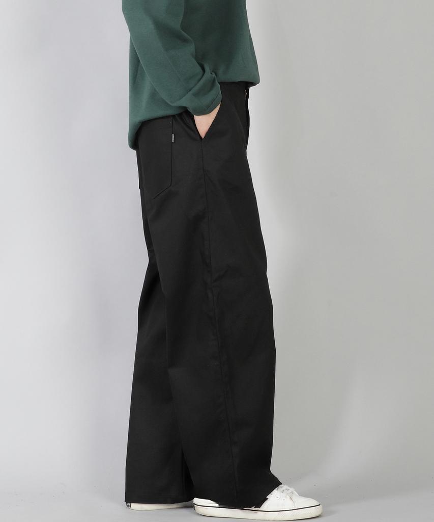 Seinteukeulu Брюки с широкими пуговицами Ex Wide Button Pants Ewb-377 Черный