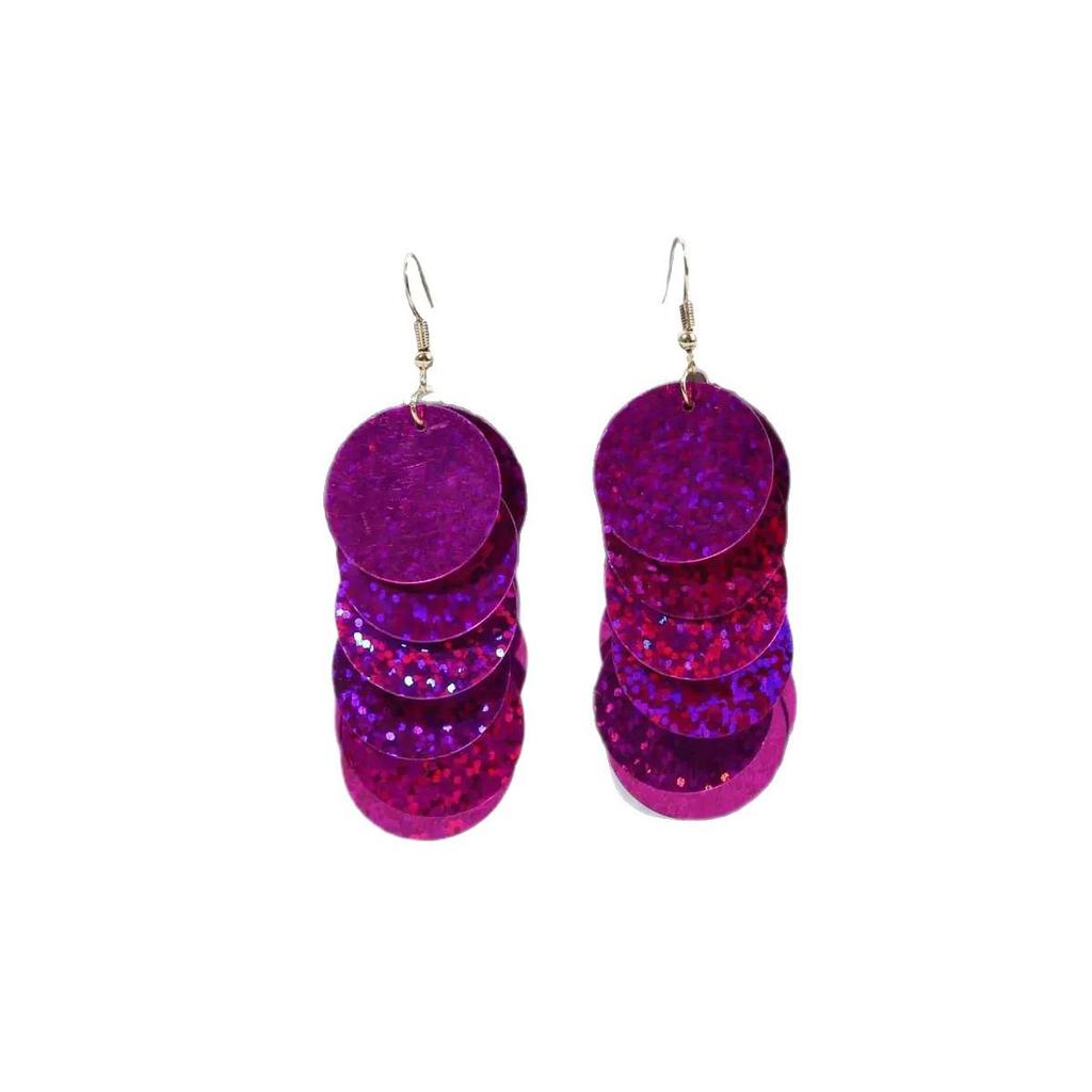 Round Tassel Earrings: Elegant Retro Design with Exaggerated Personality