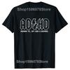 Funny ADHD Highway Hey Look A Squirrel T Shirts Summer Cotton Streetwear Short Sleeve ADHD Is Awesome Gifts T-shirt Men