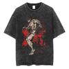 Baki Print Vintage Cotton Tshirt Men Women Summer Casual Oversized Streetwear Gym Workout Training Short Sleeve Graphic Tee