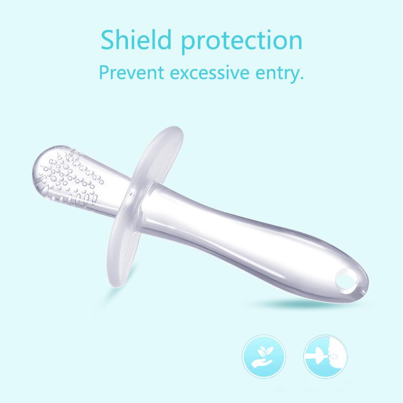 1 шт. Детский силиконовый прорезыватель для зубов Младенческий грызунок Жевательные тренировочные инструменты для зубов