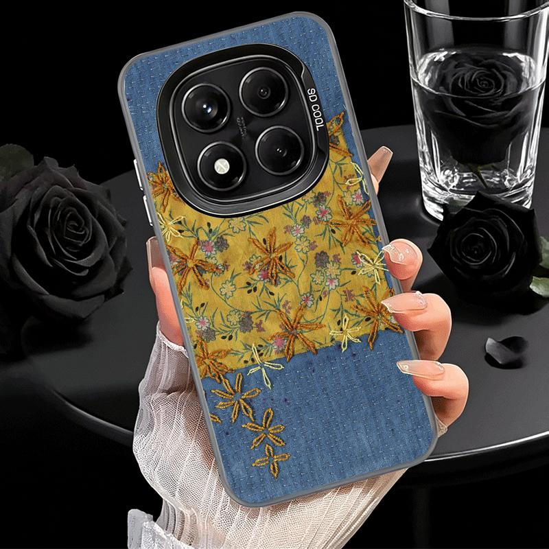 Мягкий чехол для телефона с ретро-узором под джинсу для Xiaomi Redmi Note 13 14 15 Pro Plus 12S 12 11S 11 11T 10S 10, противоударная задняя крышка