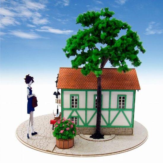 Sankei Miniatuart Kit Studio Ghibli Series Cat Returns Cat Office 1/150 Scale Paper Craft MK07-11