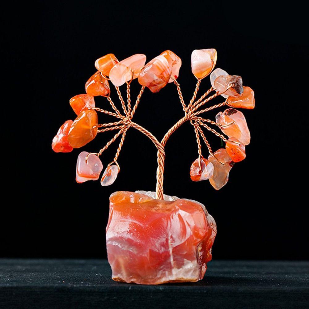 Рейки Чакра Энергия Счастливое Кристальное Дерево Многоцветные Деревья Фэн-Шуй Креативное Хрустальное Денежное Дерево