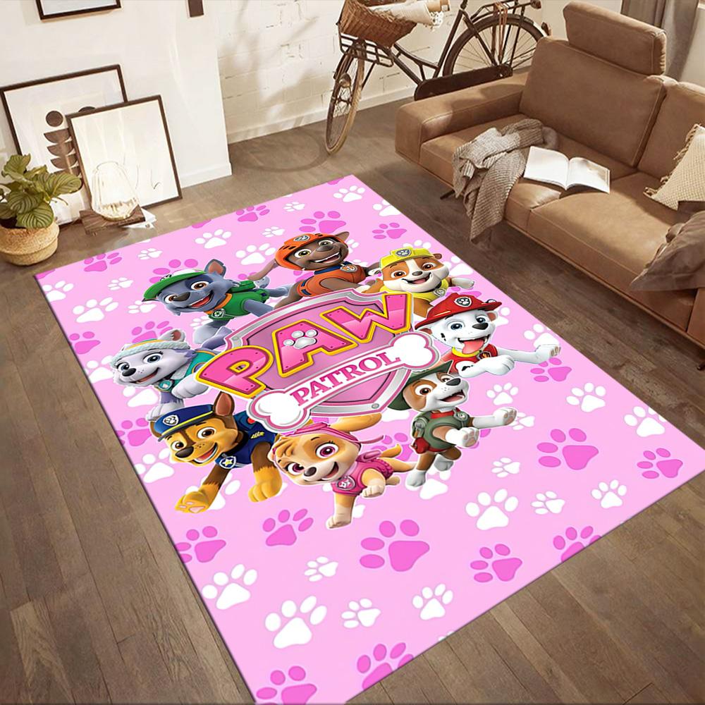 Paw Patrol Pups Adventure Square rugs are a great choice for living rooms, bedrooms, home décor, and as gifts.