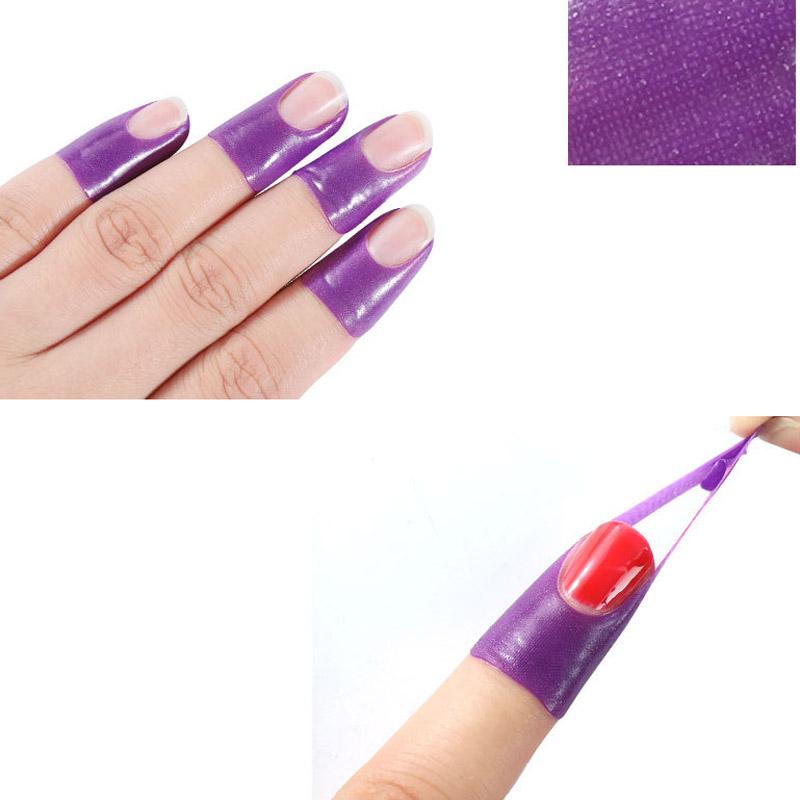 10 шт./лист защитных наклеек для лака для ногтей, держатель для инструментов, креативный U-образный, водонепроницаемый, прочный, чехол для пальцев маникюрного инструмента