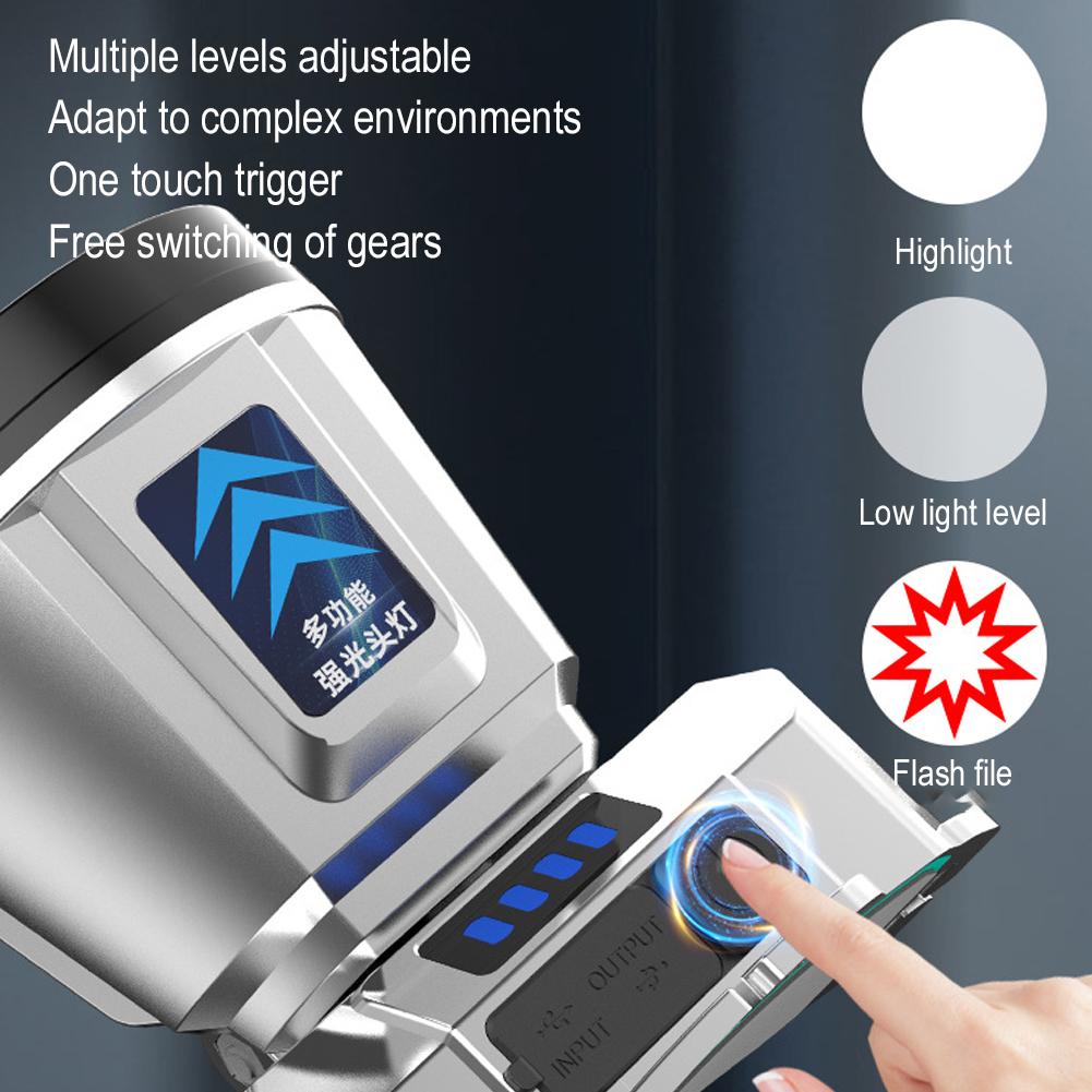 Датчик движения налобный фонарь USB перезаряжаемый водонепроницаемый мощный налобный фонарь для рыбалки кемпинга на открытом воздухе рабочий фонарь